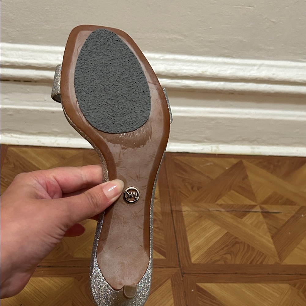 Michael Kors Sparkling Silver Women's Heels - Picture 4 of 8